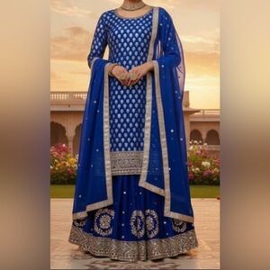 Pure silk Sharara set